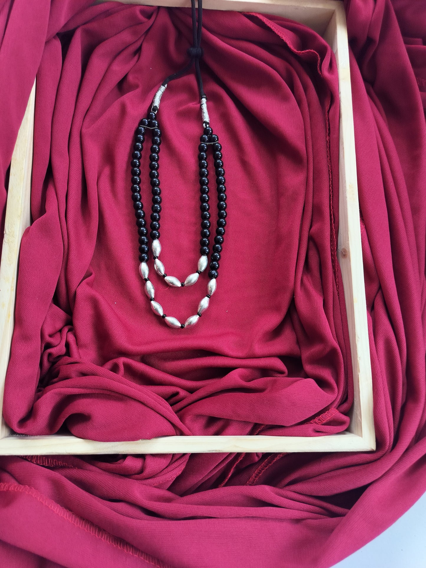 Green and Black Ball Mala