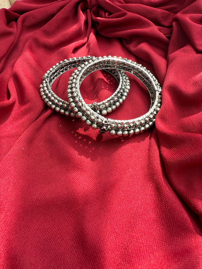 Antique Textured Layer Bangles