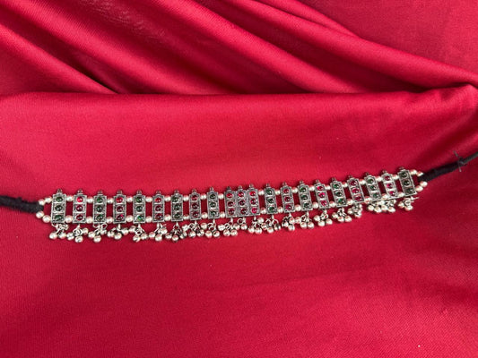 Sliver Green and Pink Choker