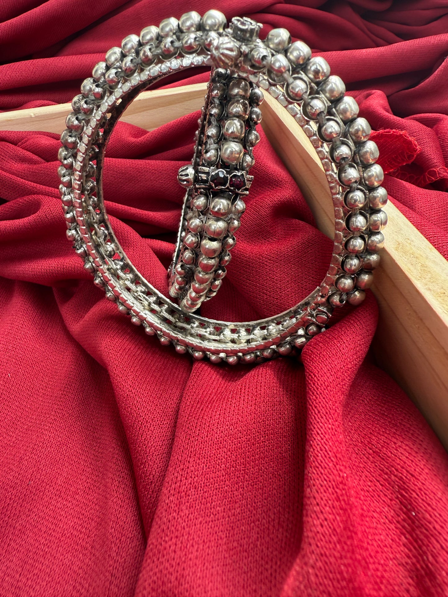 Antique Textured Layer Bangles