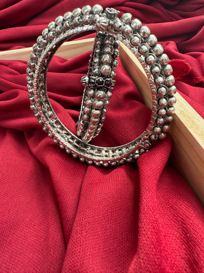 Antique Textured Layer Bangles