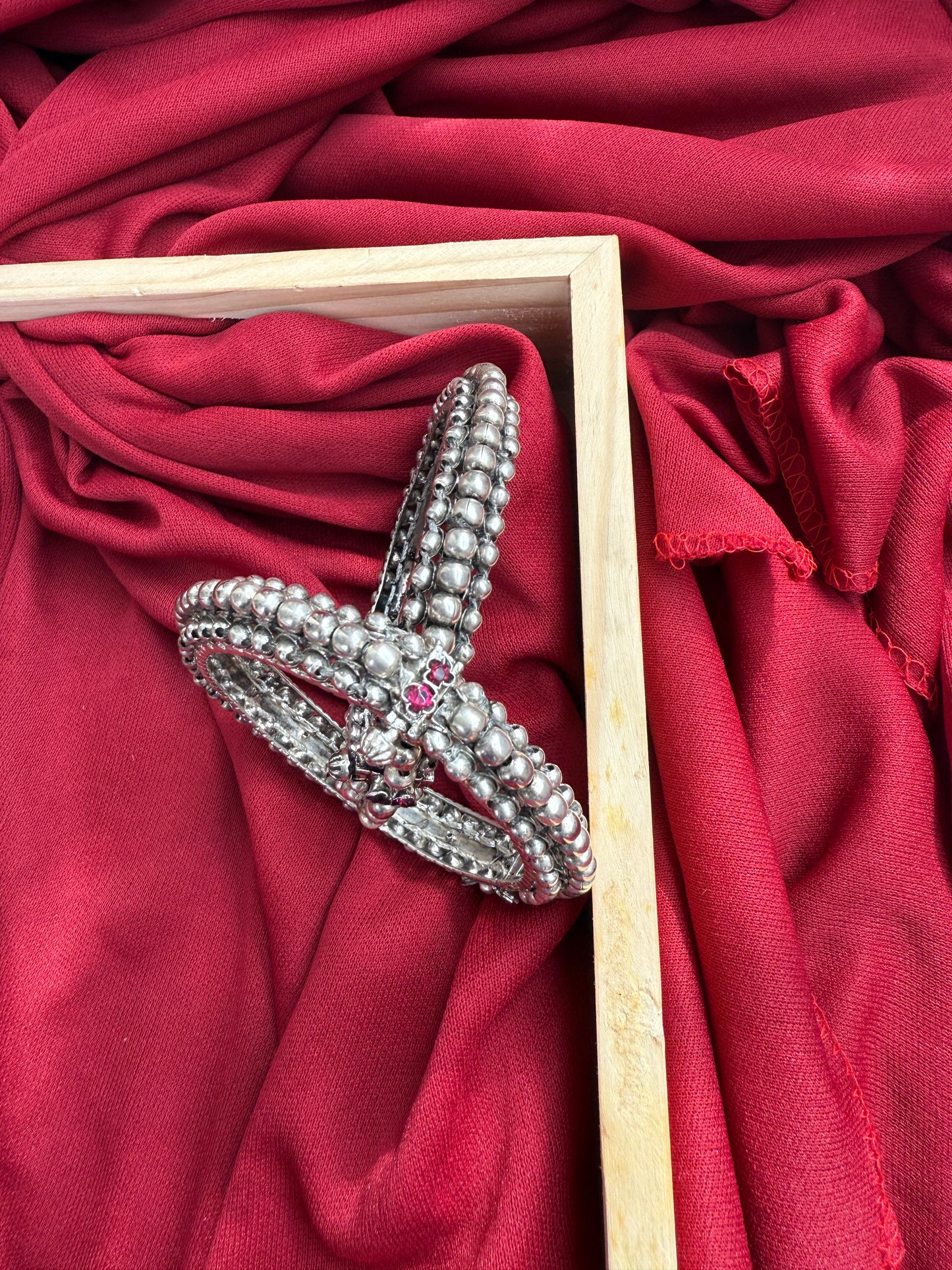 Antique Textured Layer Bangles