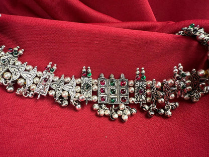 Sliver Floral Choker