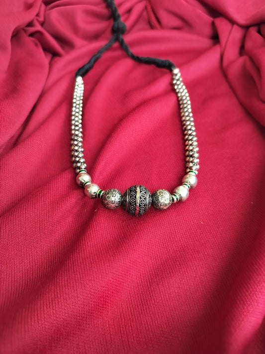 Oxidized Divine Rudraksh Chain