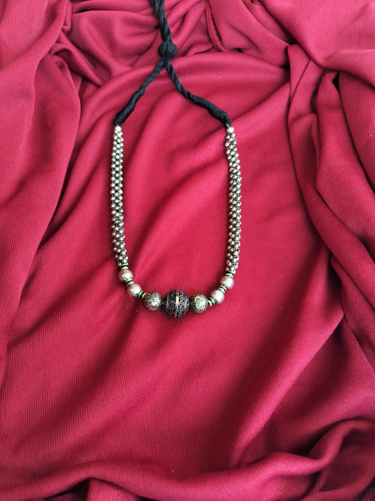 Oxidized Divine Rudraksh Chain